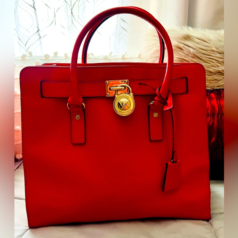 Red Michael Kors bag